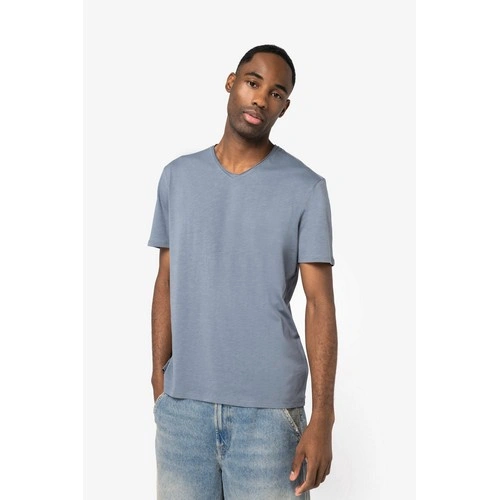 Camiseta ecorresponsable slub con bordes sin rematar hombre