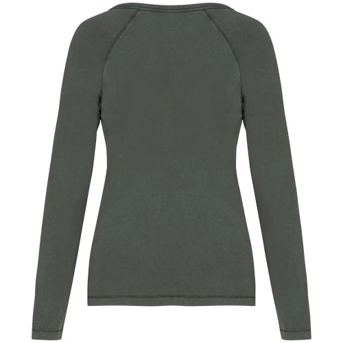 Camiseta ecorresponsable manga larga raglan mujer