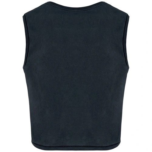 Camiseta crop ecorresponsable sin mangas mujer