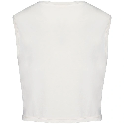 Camiseta crop ecorresponsable sin mangas mujer