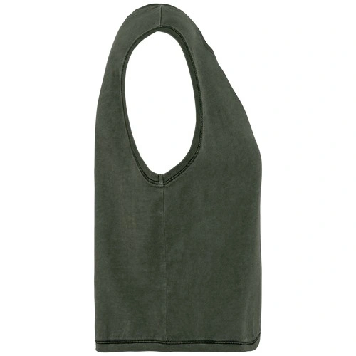 Camiseta crop ecorresponsable sin mangas mujer