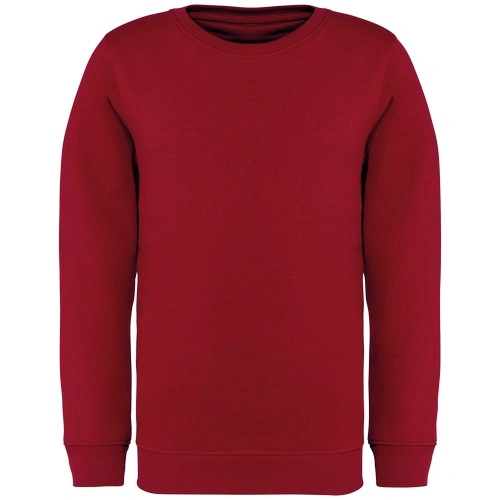 Sudadera ecorresponsable cuello redondo infantil