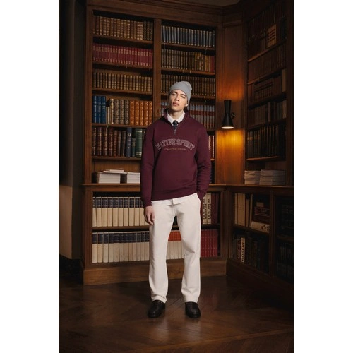 Sudadera ecorresponsable de cuello alto con cremallera hombre