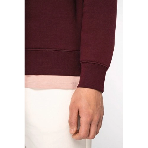 Sudadera ecorresponsable de cuello alto con cremallera hombre