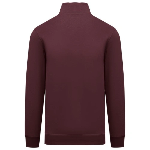 Sudadera ecorresponsable de cuello alto con cremallera hombre