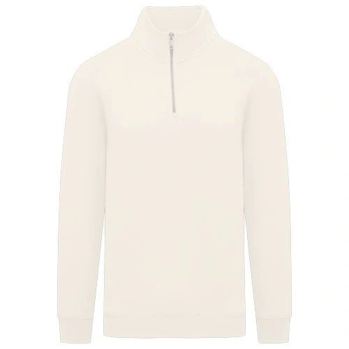 Sudadera ecorresponsable de cuello alto con cremallera hombre