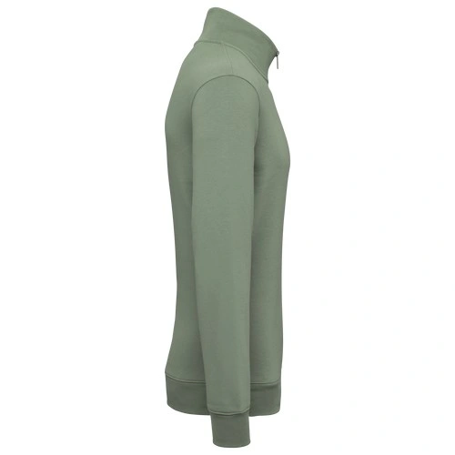 Sudadera ecorresponsable de cuello alto con cremallera hombre