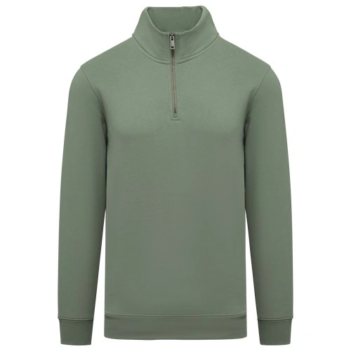 Sudadera ecorresponsable de cuello alto con cremallera hombre