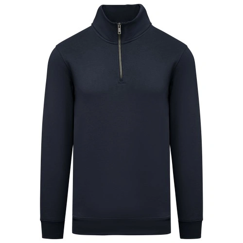 Sudadera ecorresponsable de cuello alto con cremallera hombre