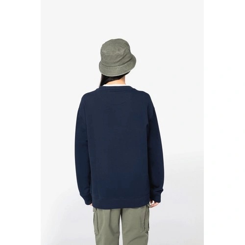 Sudadera ecorresponsable cuello redondo y hombros caídos French Terry unisex