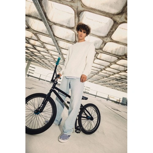 Sudadera ecorresponsable cuello redondo y hombros caídos French Terry unisex