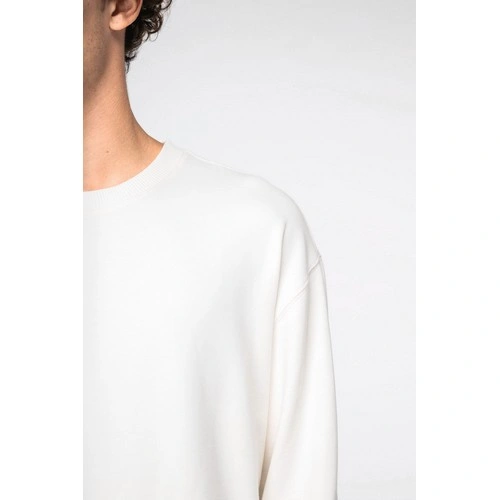 Sudadera ecorresponsable cuello redondo y hombros caídos French Terry unisex