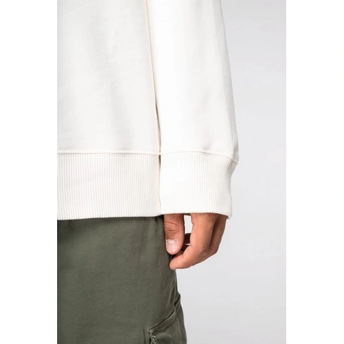 Sudadera ecorresponsable cuello redondo y hombros caídos French Terry unisex