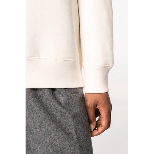 Sudadera ecorresponsable 1/4 cremallera cuello tipo polo y hombros caídos unisex