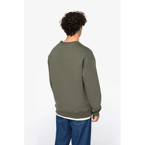 Sudadera cuello redondo oversize unisex