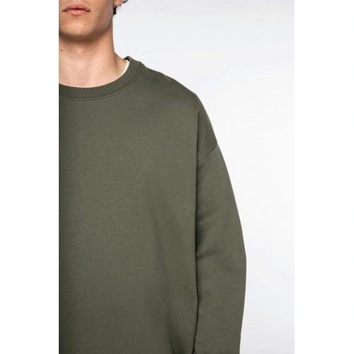 Sudadera cuello redondo oversize unisex