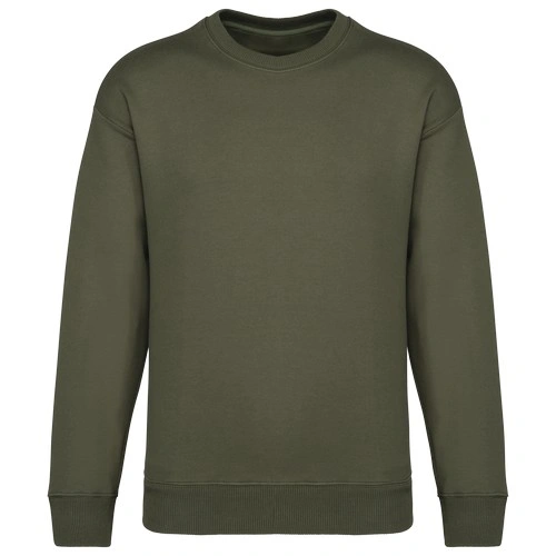 Sudadera cuello redondo oversize unisex