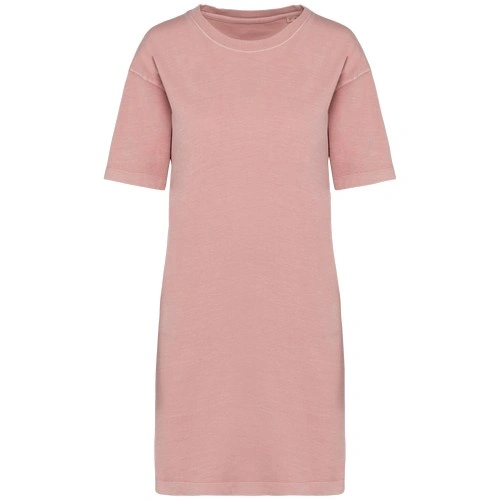 Vestido tipo camiseta ecorresponsable efecto lavado mujer