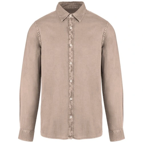 Camisa ecorresponsable efecto lavado hombre