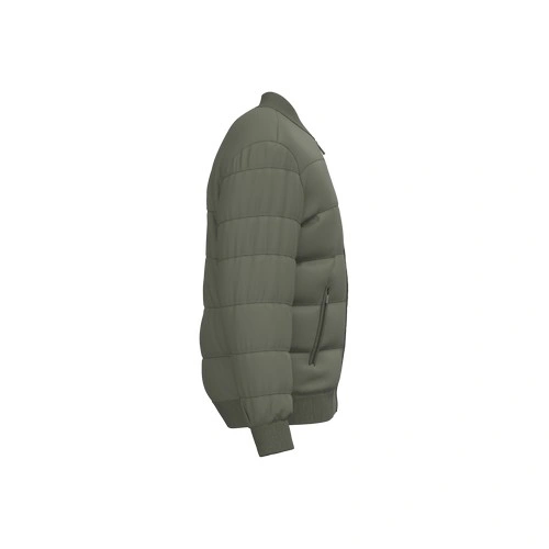 Chaqueta acolchada ecorresponsable con cuello tipo beisbolera unisex