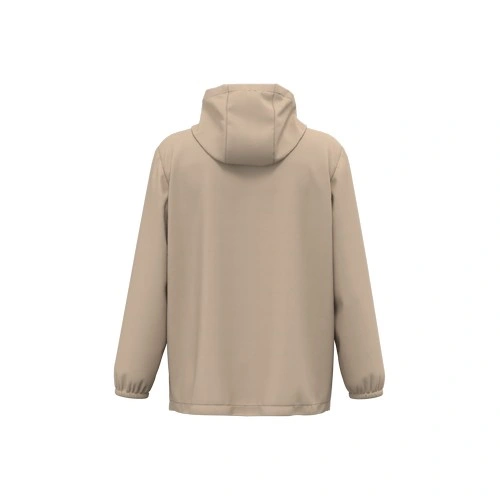 Chaqueta cortavientos impermeable ecorresponsable 1/4 cremallera unisex