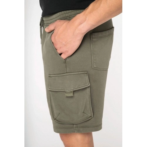 Short cargo ecorresponsable efecto lavado French Terry hombre