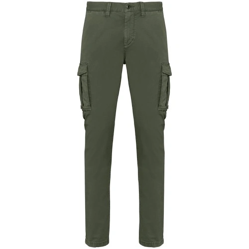 Pantalón cargo ecorresponsable efecto lavado hombre