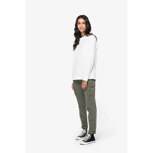 Pantalón cargo ecorresponsable efecto lavado mujer