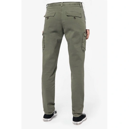 Pantalón cargo ecorresponsable efecto lavado mujer