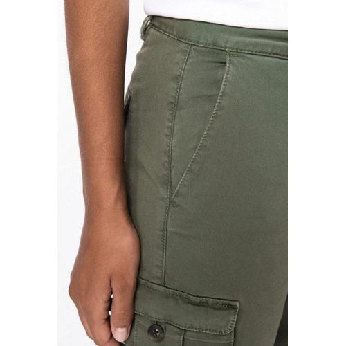 Pantalón cargo ecorresponsable efecto lavado mujer