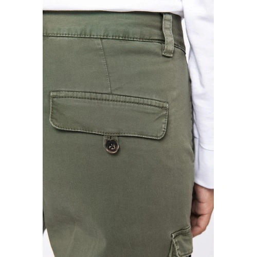 Pantalón cargo ecorresponsable efecto lavado mujer
