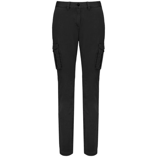 Pantalón cargo ecorresponsable efecto lavado mujer