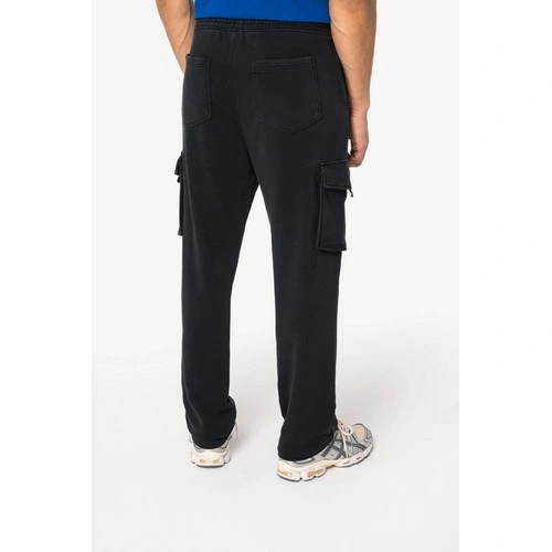 Pantalón tipo cargo ecorresponsable efecto lavado French Terry hombre