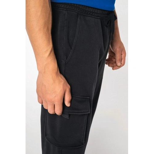 Pantalón tipo cargo ecorresponsable efecto lavado French Terry hombre