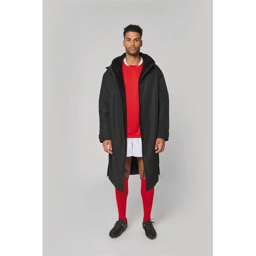Parka larga con forro de sherpa unisex