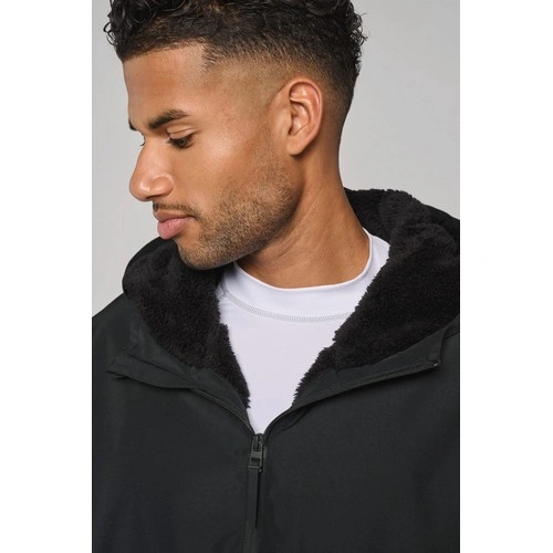 Parka larga con forro de sherpa unisex