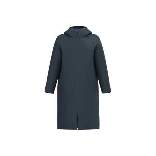 Parka larga con forro de sherpa unisex