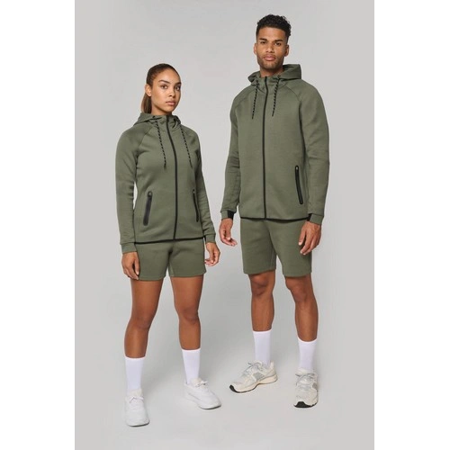 Chaqueta de chándal performance con capucha hombre