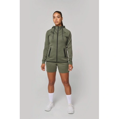 Chaqueta de chándal performance con capucha mujer