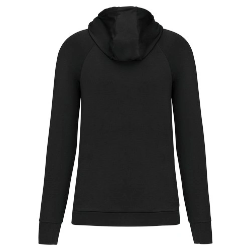 Sudadera deportiva capucha 1/4 cremallera unisex