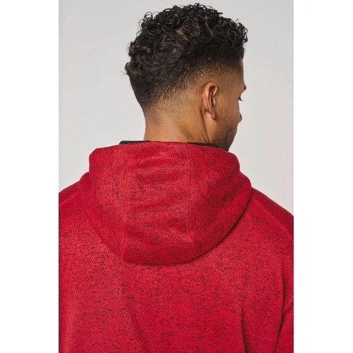 Chaqueta jaspeada con capucha hombre