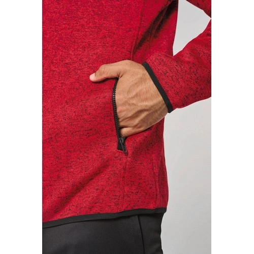 Chaqueta jaspeada con capucha hombre