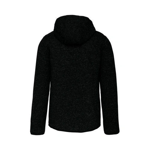 Chaqueta jaspeada con capucha hombre