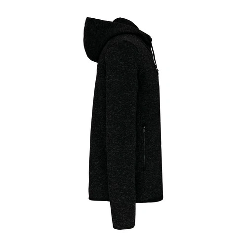 Chaqueta jaspeada con capucha hombre