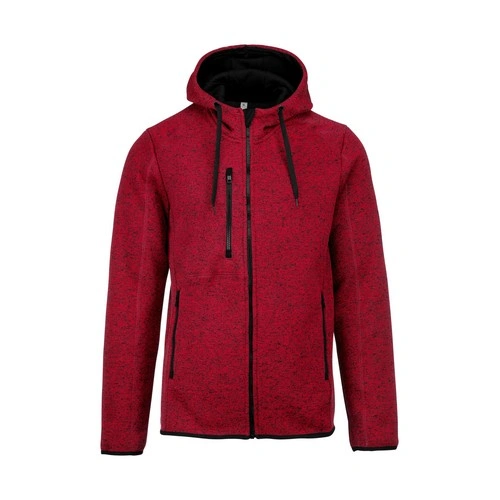 Chaqueta jaspeada con capucha hombre