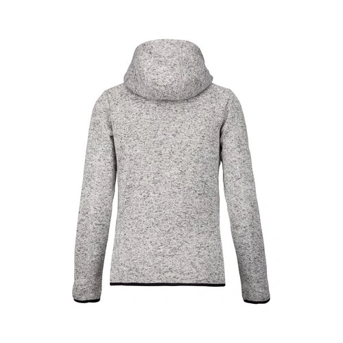 Chaqueta jaspeada con capucha mujer