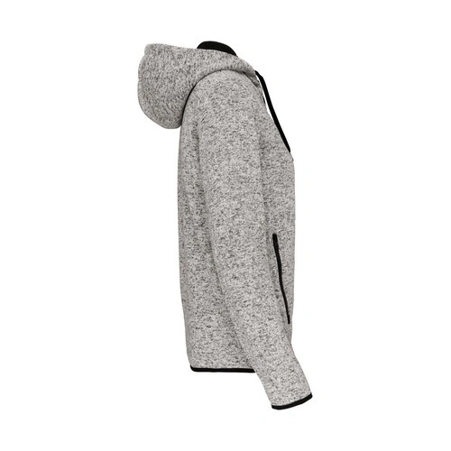 Chaqueta jaspeada con capucha mujer