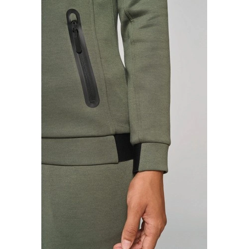 Chaqueta cuello alto mujer
