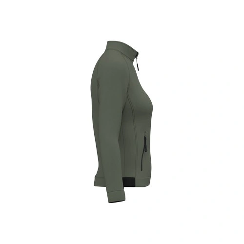 Chaqueta cuello alto mujer