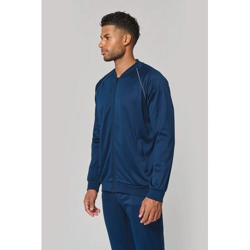 Chaqueta de deporte con cremallera y ribete - Unisex